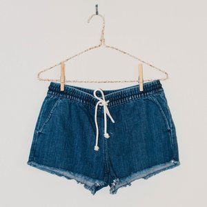 Aerie Denim Drawstring Cutoff Shorts